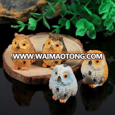 Miniatures Owl Ornaments Resin home decor