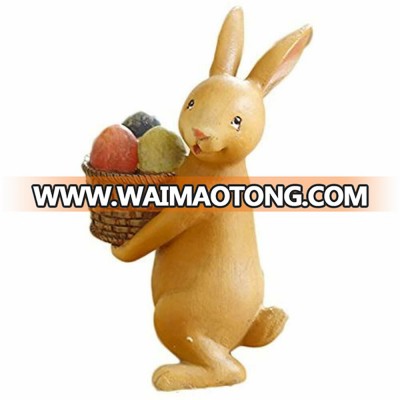 Resin Collectible Figurines Bunny Decorations Spring Easter Decors Tabletopper