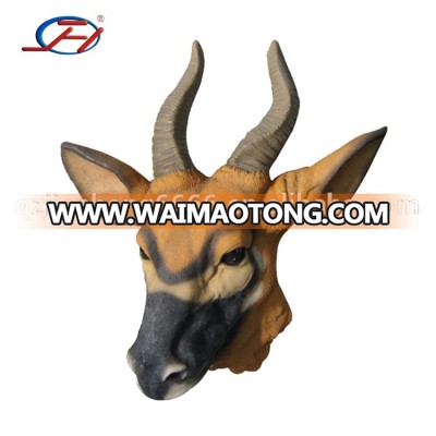 Resin Figure Wall Statue Animal Head Sculpture