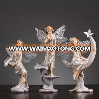 New arrival customized Nordic style resin angel figurine girl statue for best gift